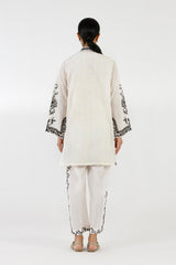 Stitched Embroidered Stripe Zuri Shirt+ Culotte