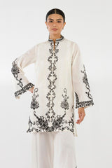 Stitched Embroidered Stripe Zuri Shirt+ Culotte