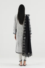 Stitched Embroidered Lawn Shirt+ Culotte