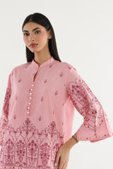 Stitched Embroidered Lawn Shirt+ Culotte