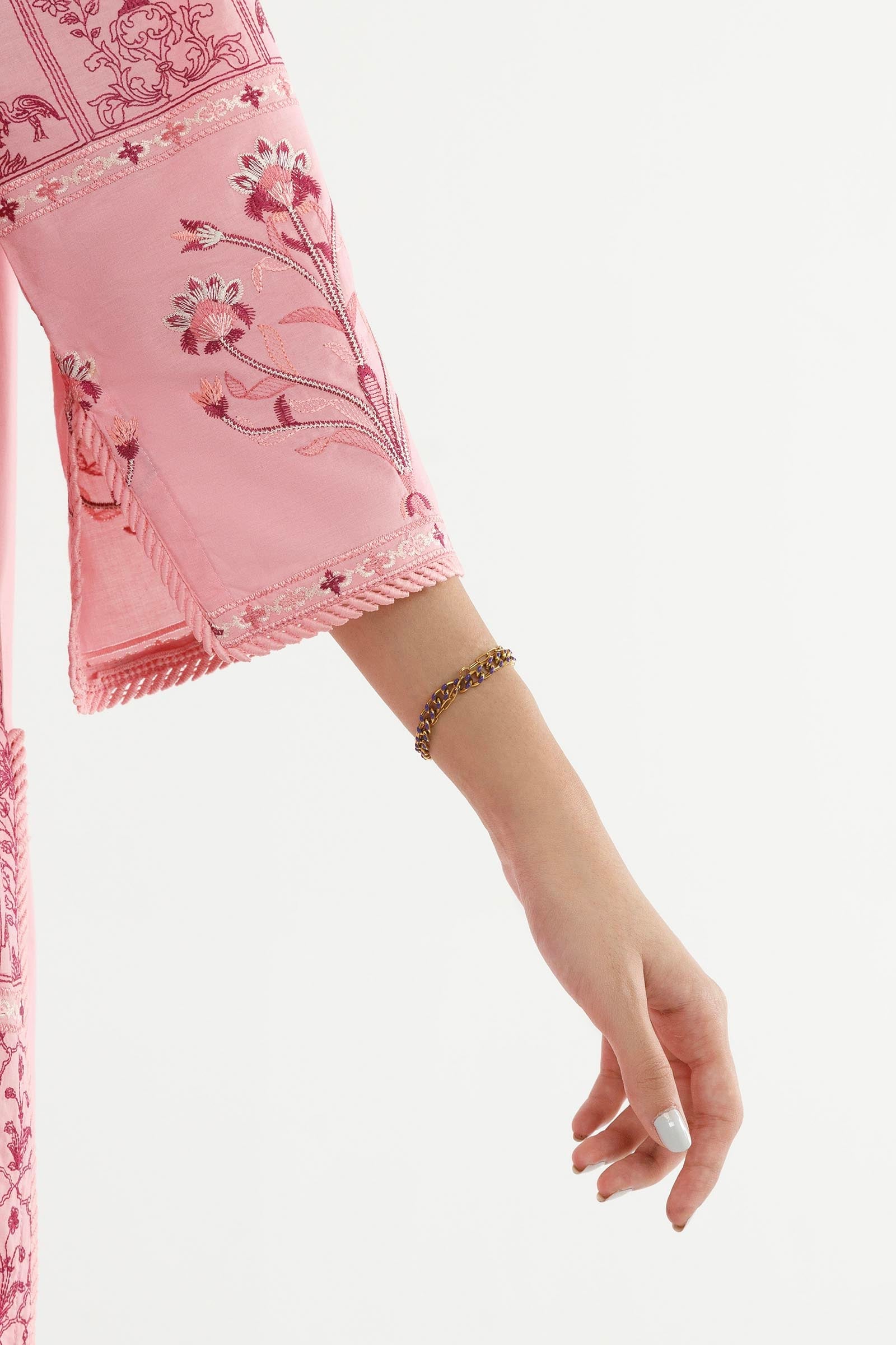 Stitched Embroidered Lawn Shirt+ Culotte