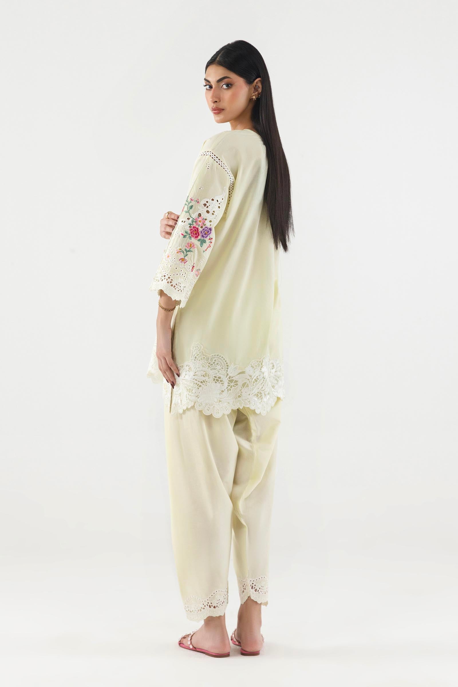 Stitched Embroidered Lawn Shirt+ Shalwar