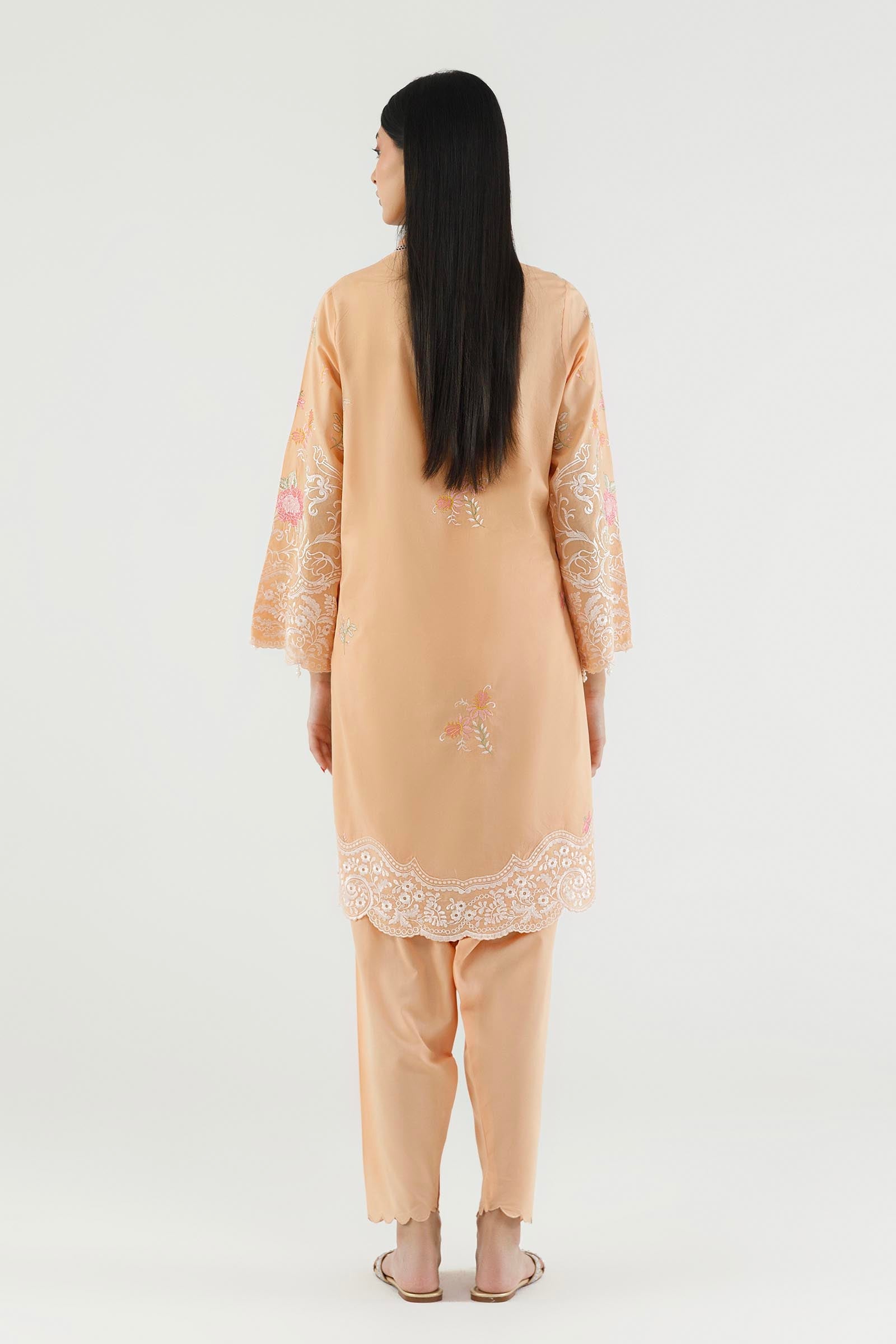 Stitched Embroidered Lawn Shirt+ Shalwar