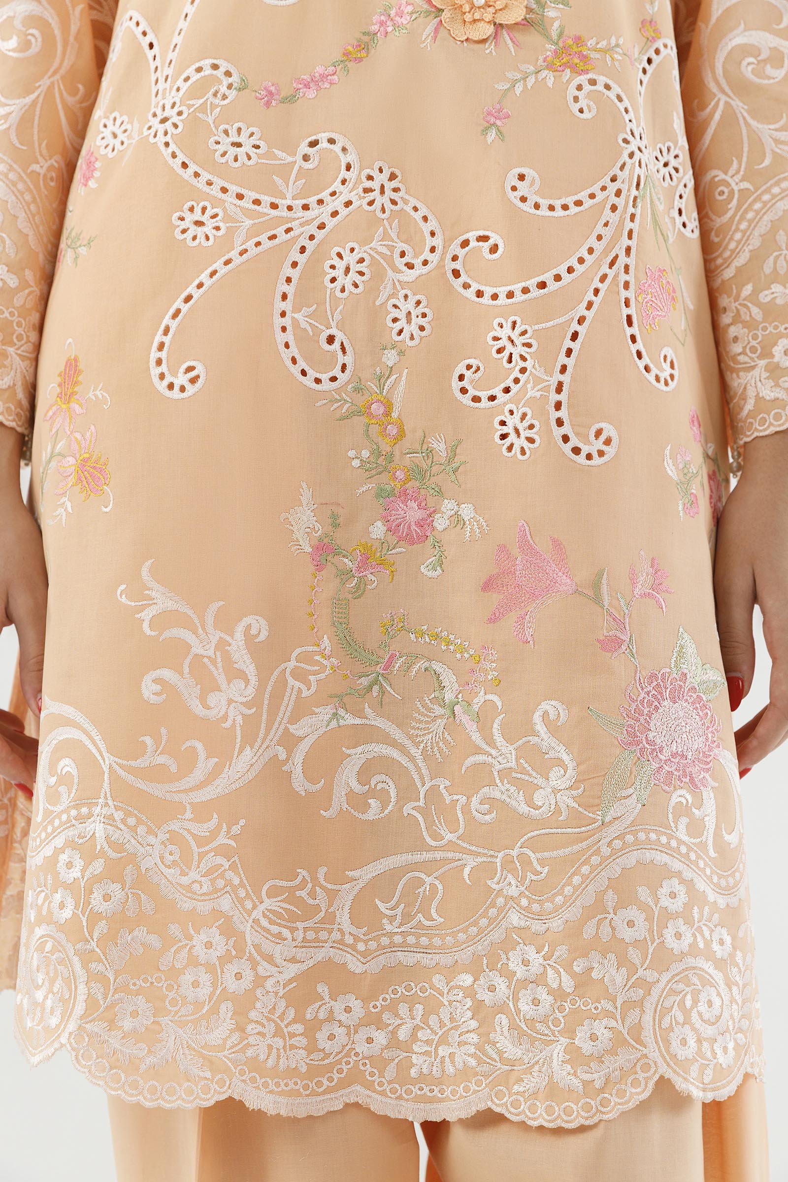 Stitched Embroidered Lawn Shirt+ Shalwar