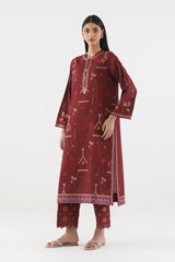 Stitched Embroidered Lawn Shirt+ Culotte