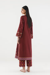 Stitched Embroidered Lawn Shirt+ Culotte