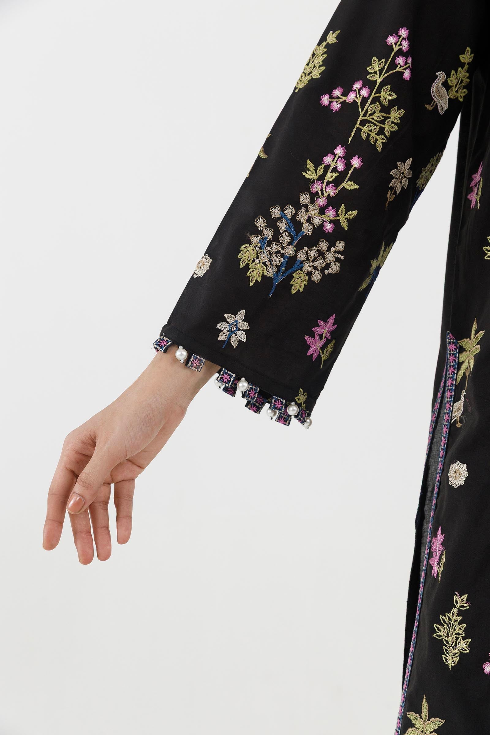 Stitched Embroidered Lawn Shirt+ Culotte