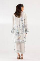 Stitched Printed Satin Shirt + Culotte