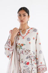 Stitched Printed Crepe Shirt + Dupatta