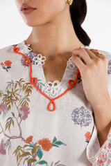 Stitched Printed Crepe Shirt + Dupatta
