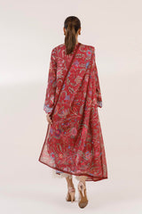 Stitched Printed Satin Shirt+ Dupatta