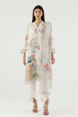 Stitched Printed Crepe Shirt+ Dupatta