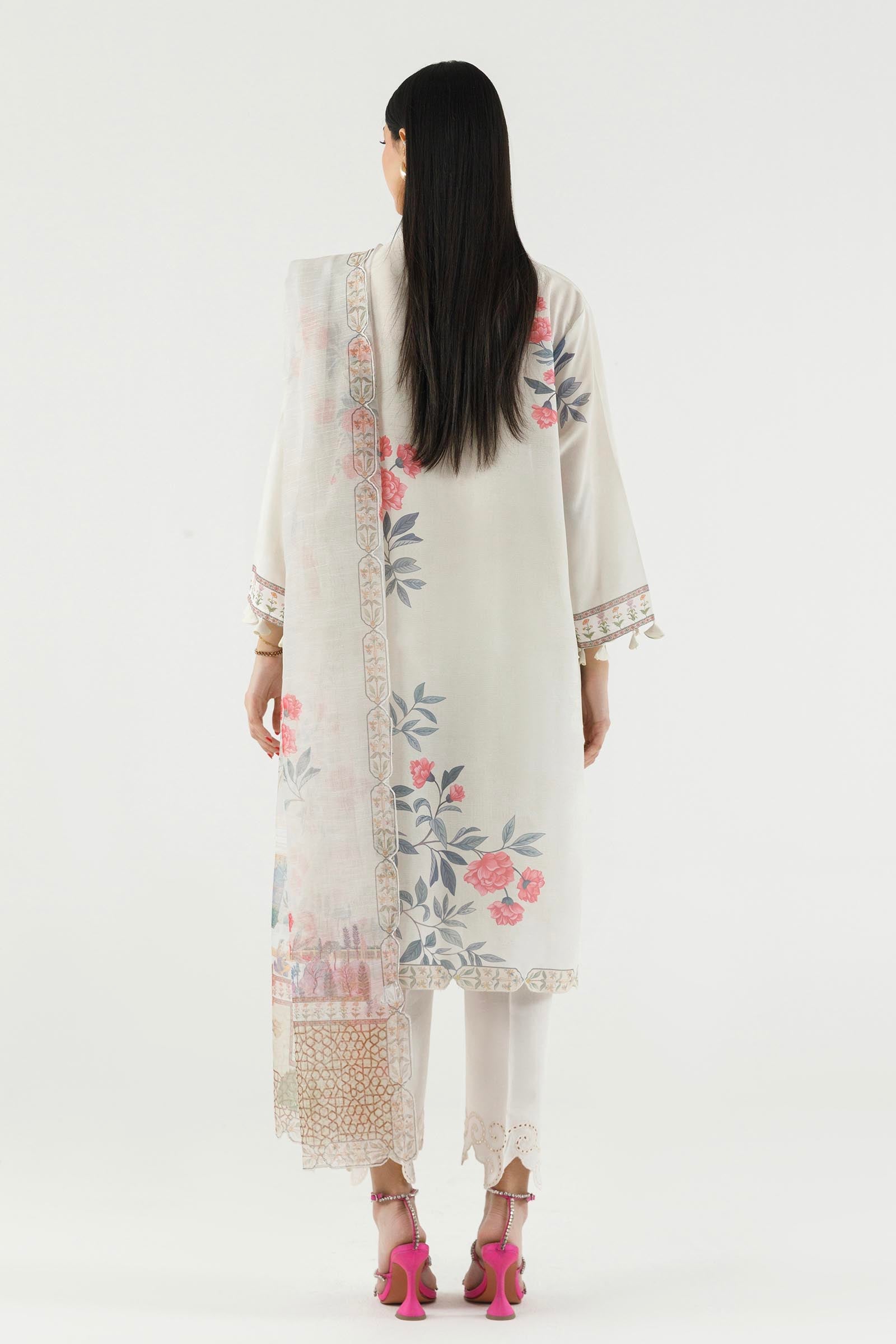 Stitched Printed Crepe Shirt+ Dupatta