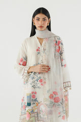 Stitched Printed Crepe Shirt+ Dupatta