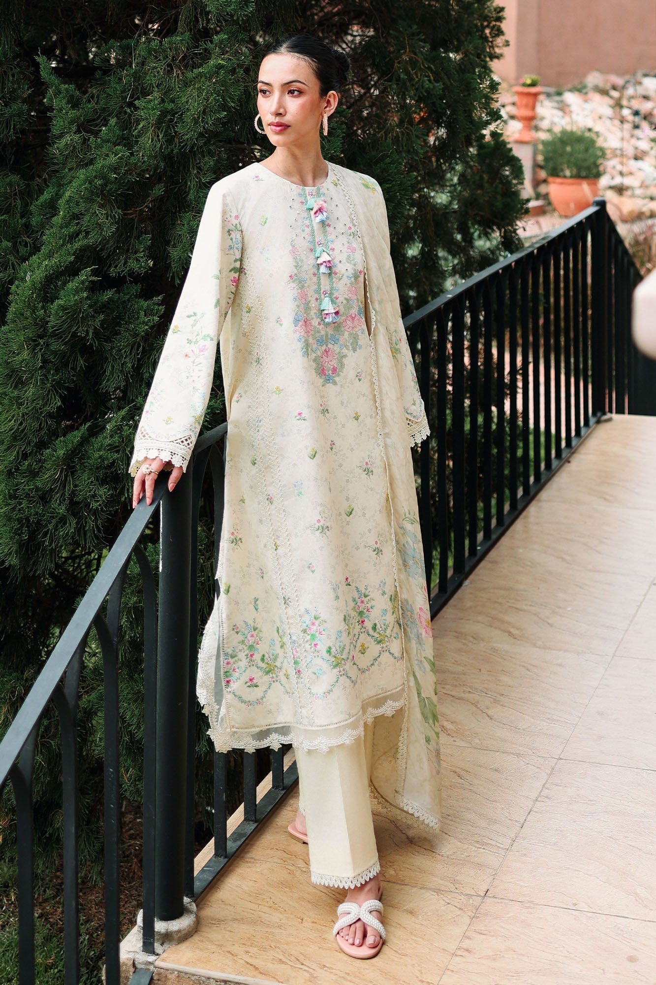 TROPIC MIST - 3PC (SHIRT, TROUSER & DUPATTA)