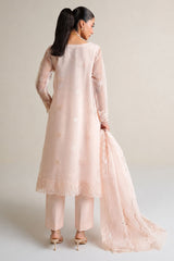 BLUSH SERENITY-3PC (SHIRT, TROUSER & DUPATTA)