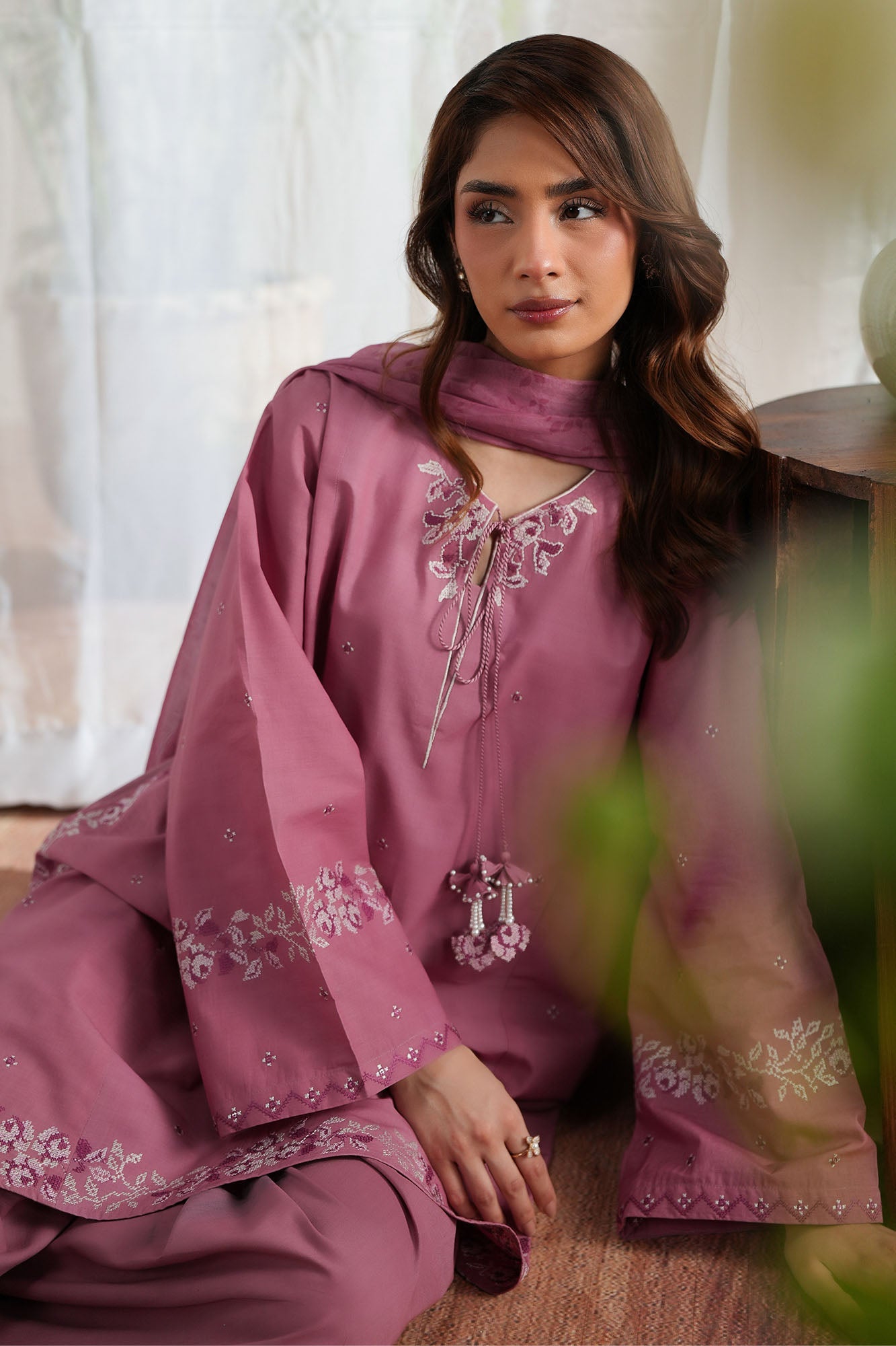 ROSE ELEGANCE-3PC (SHIRT, SHALWAR & DUPATTA)