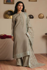 MINT GLOW-3PC (SHIRT, TROUSER & DUPATTA)