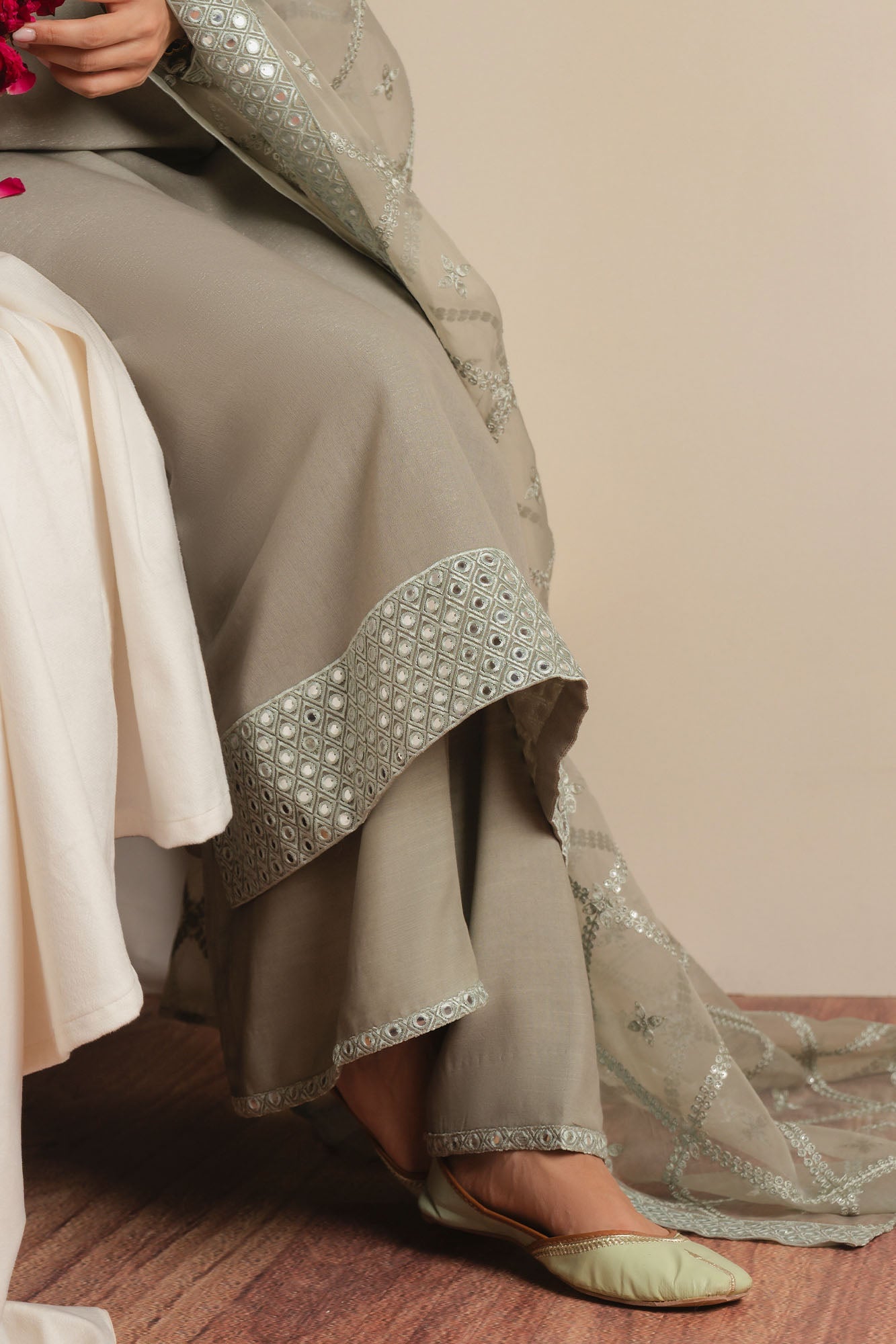 MINT GLOW-3PC (SHIRT, TROUSER & DUPATTA)