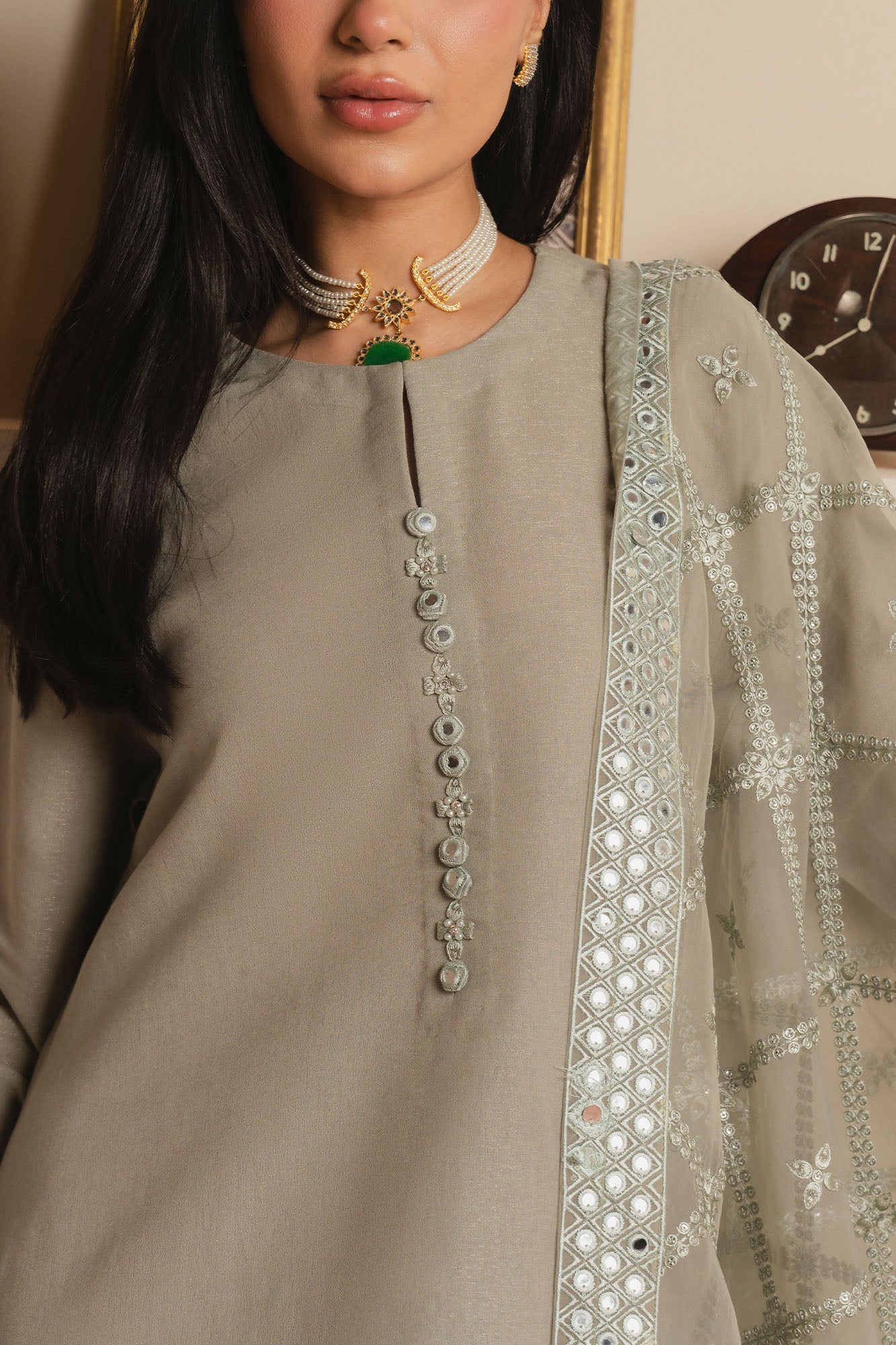 MINT GLOW-3PC (SHIRT, TROUSER & DUPATTA)