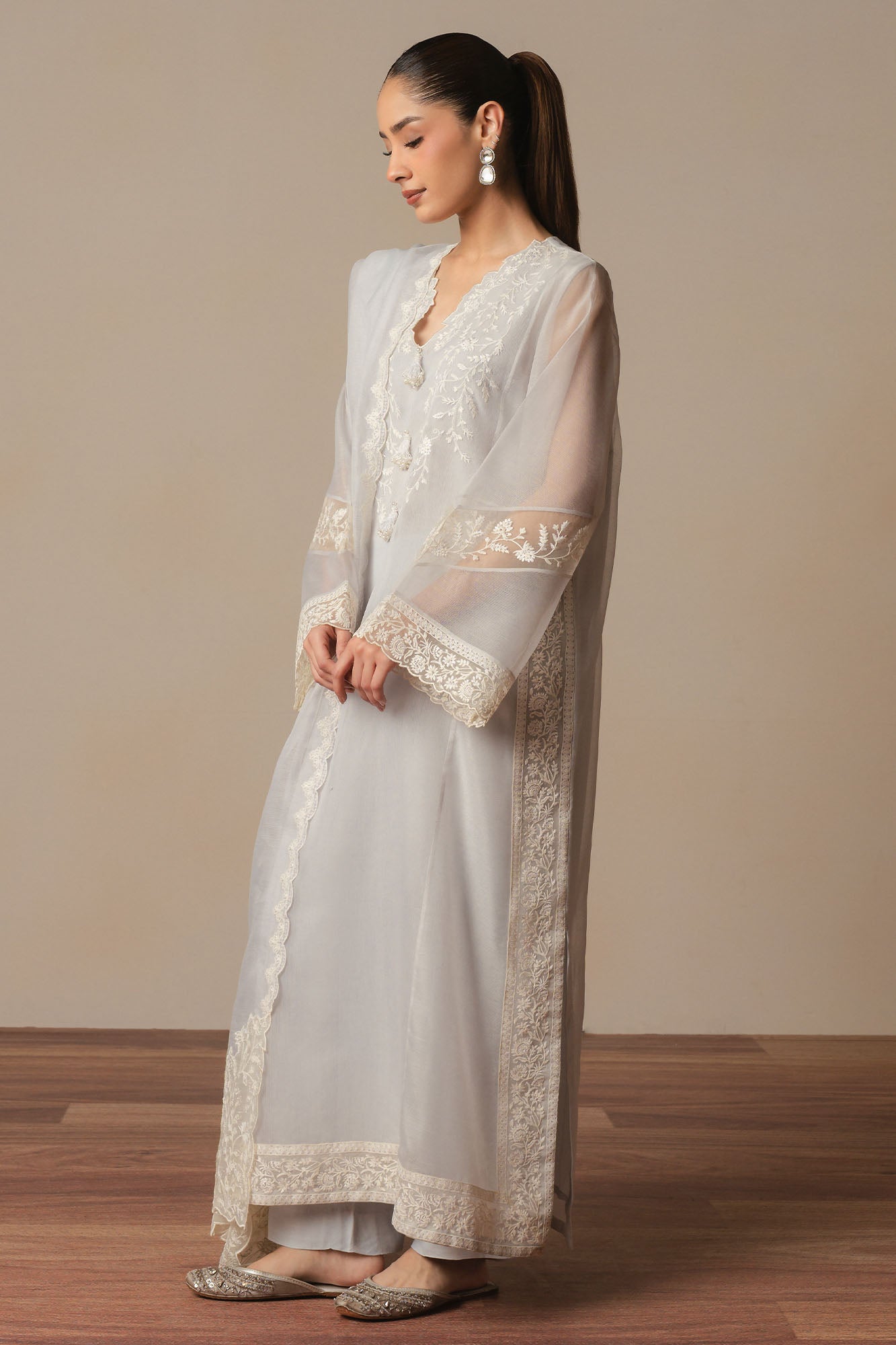 LAVINA AZURE-3PC (SHIRT, TROUSER & DUPATTA)