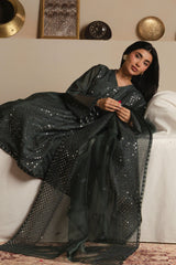 MIDNIGHT MOSS-3PC (SHIRT, TROUSER & DUPATTA)