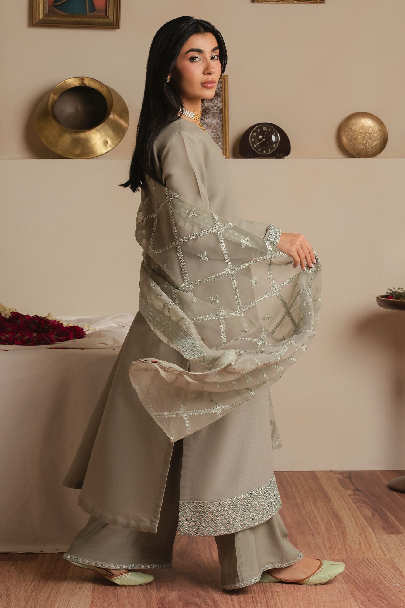 MINT GLOW-3PC (SHIRT, TROUSER & DUPATTA)
