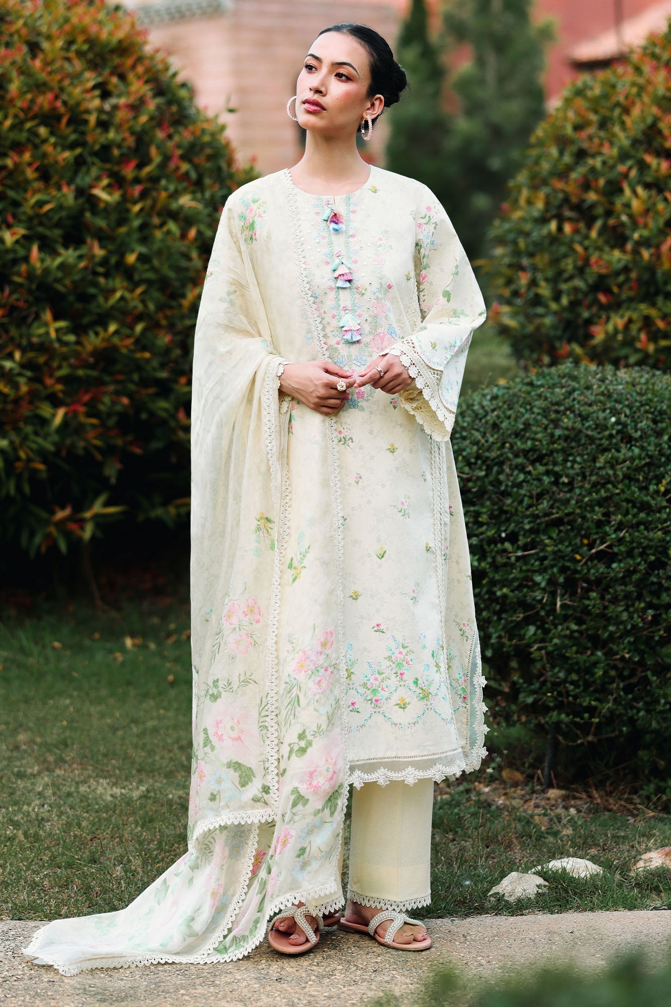 TROPIC MIST - 3PC (SHIRT, TROUSER & DUPATTA)