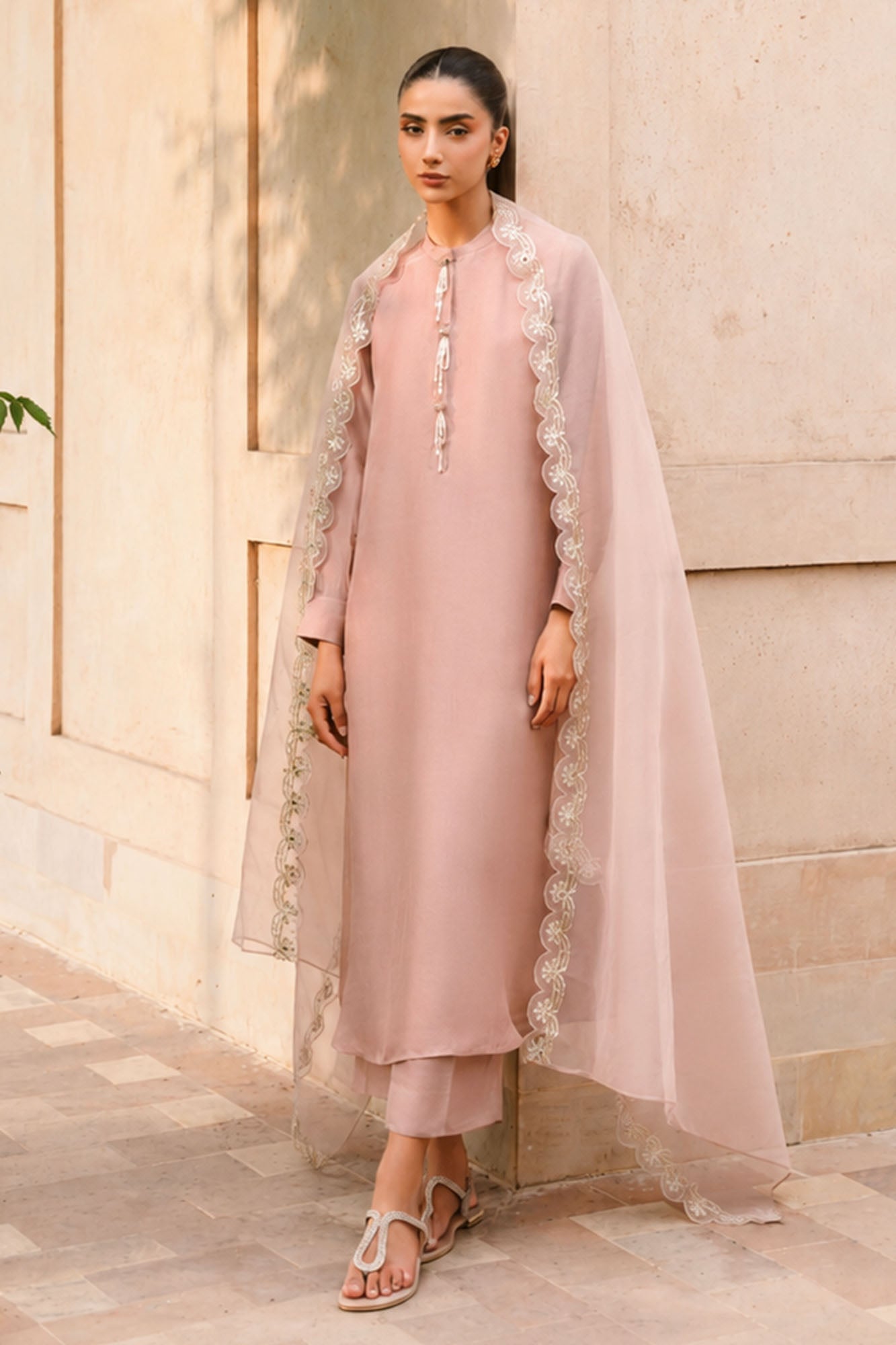 AMBER ECHO -3PC (SHIRT, TROUSER & DUPATTA)