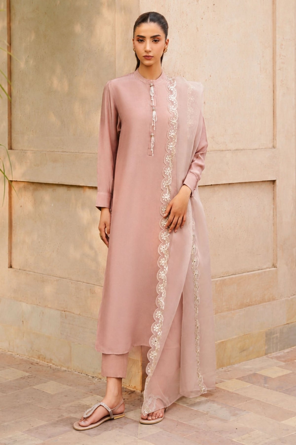 AMBER ECHO -3PC (SHIRT, TROUSER & DUPATTA)