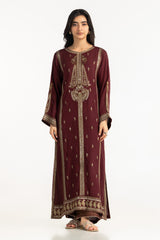 Viscose Raw silk Embroidered Co-Ord Set