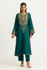 Viscose Rawsilk Embroidered Co-Ord Set