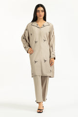 Viscose Slub Embroidered Co-Ord Set