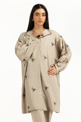 Viscose Slub Embroidered Co-Ord Set