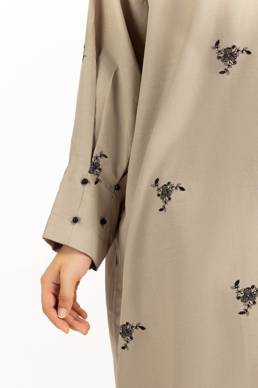 Viscose Slub Embroidered Co-Ord Set