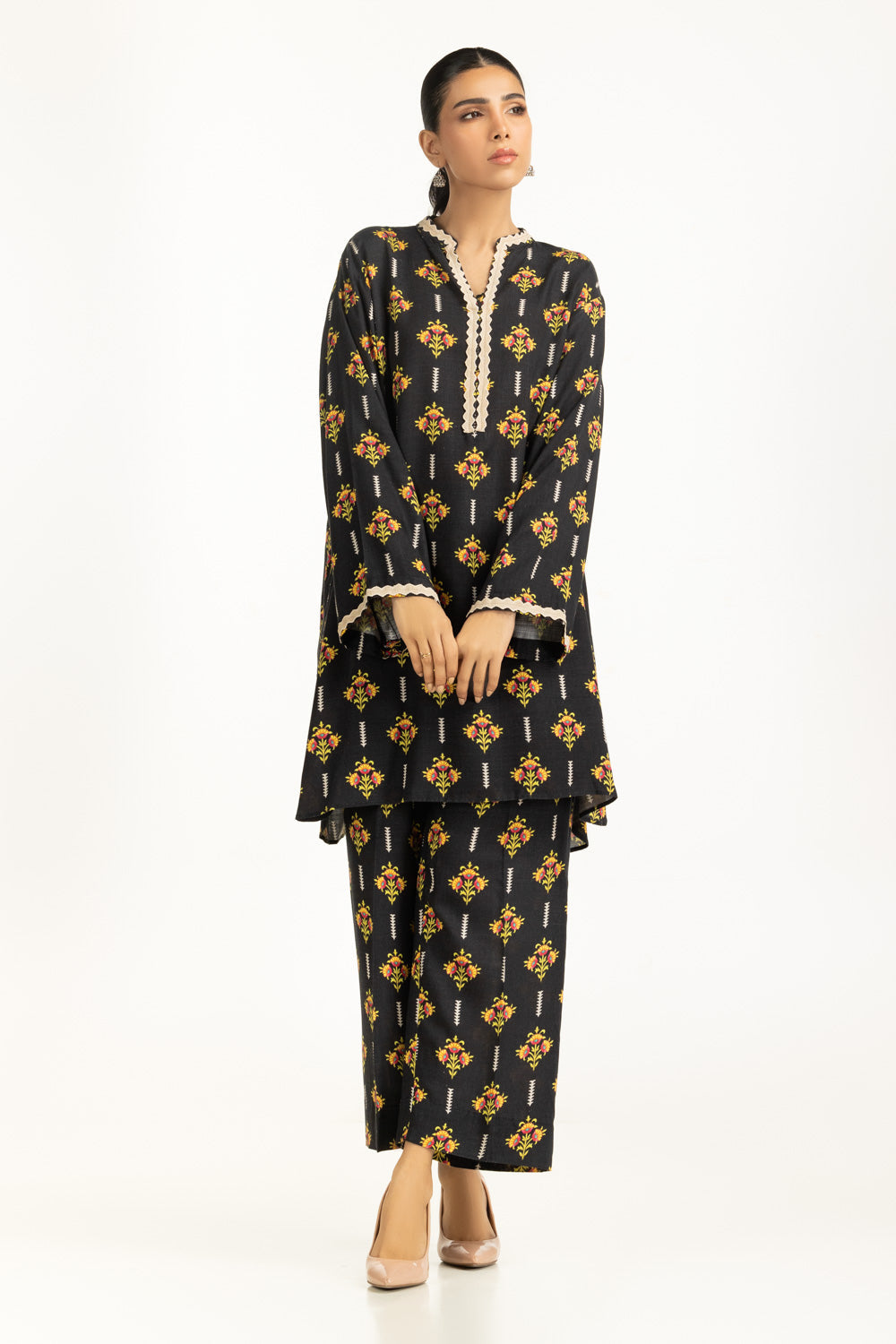 Viscose Slub Printed Co-Ord Set