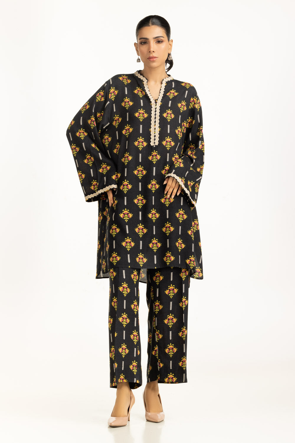 Viscose Slub Printed Co-Ord Set