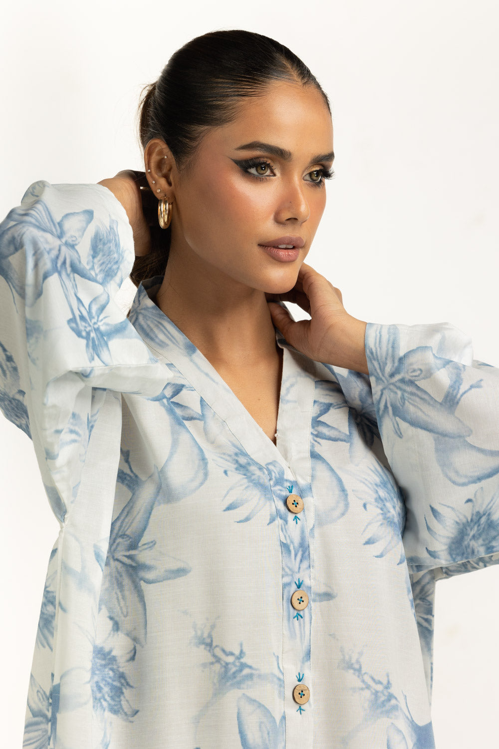 Viscose Slub Printed Co-Ord Set