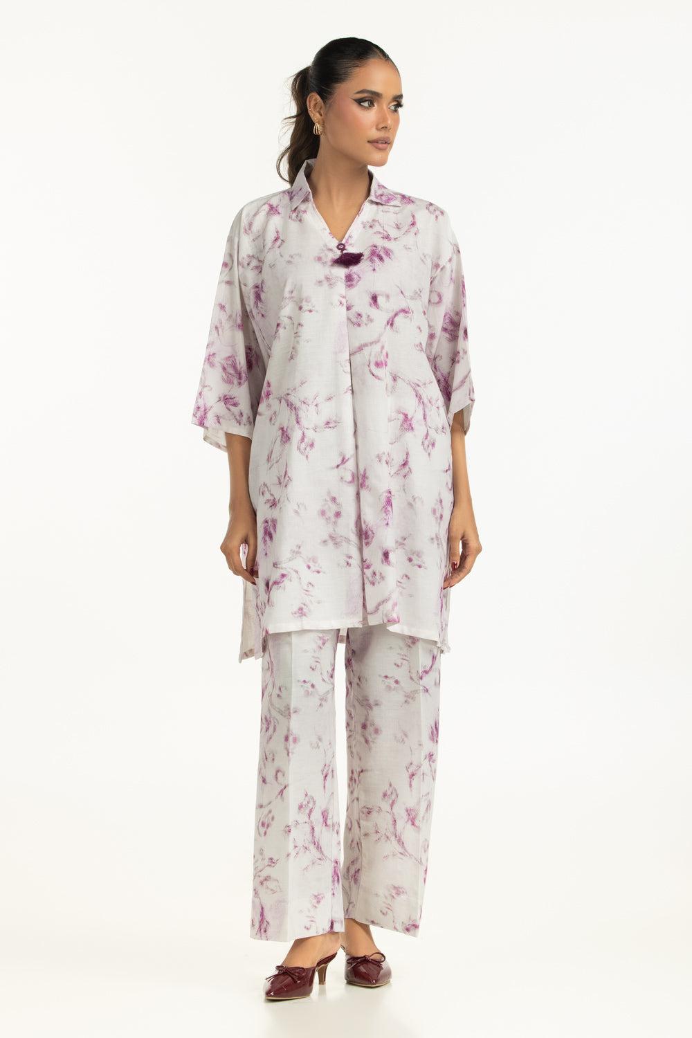 Viscose Slub Printed Co-Ord Set