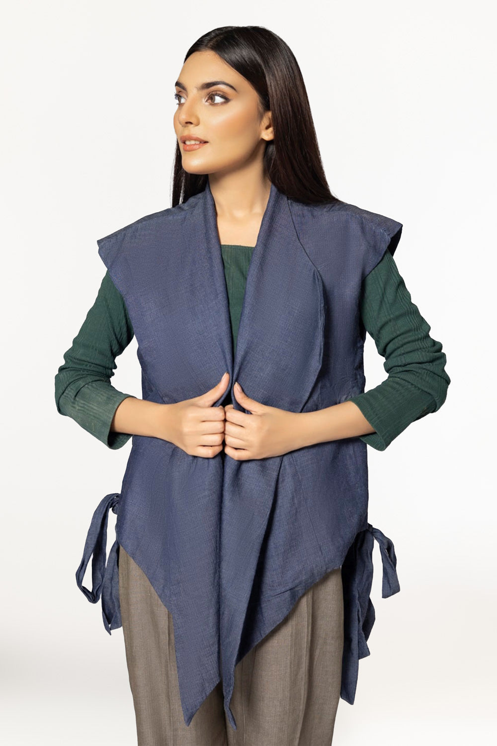 Dyed Denim Shirt And Trouser