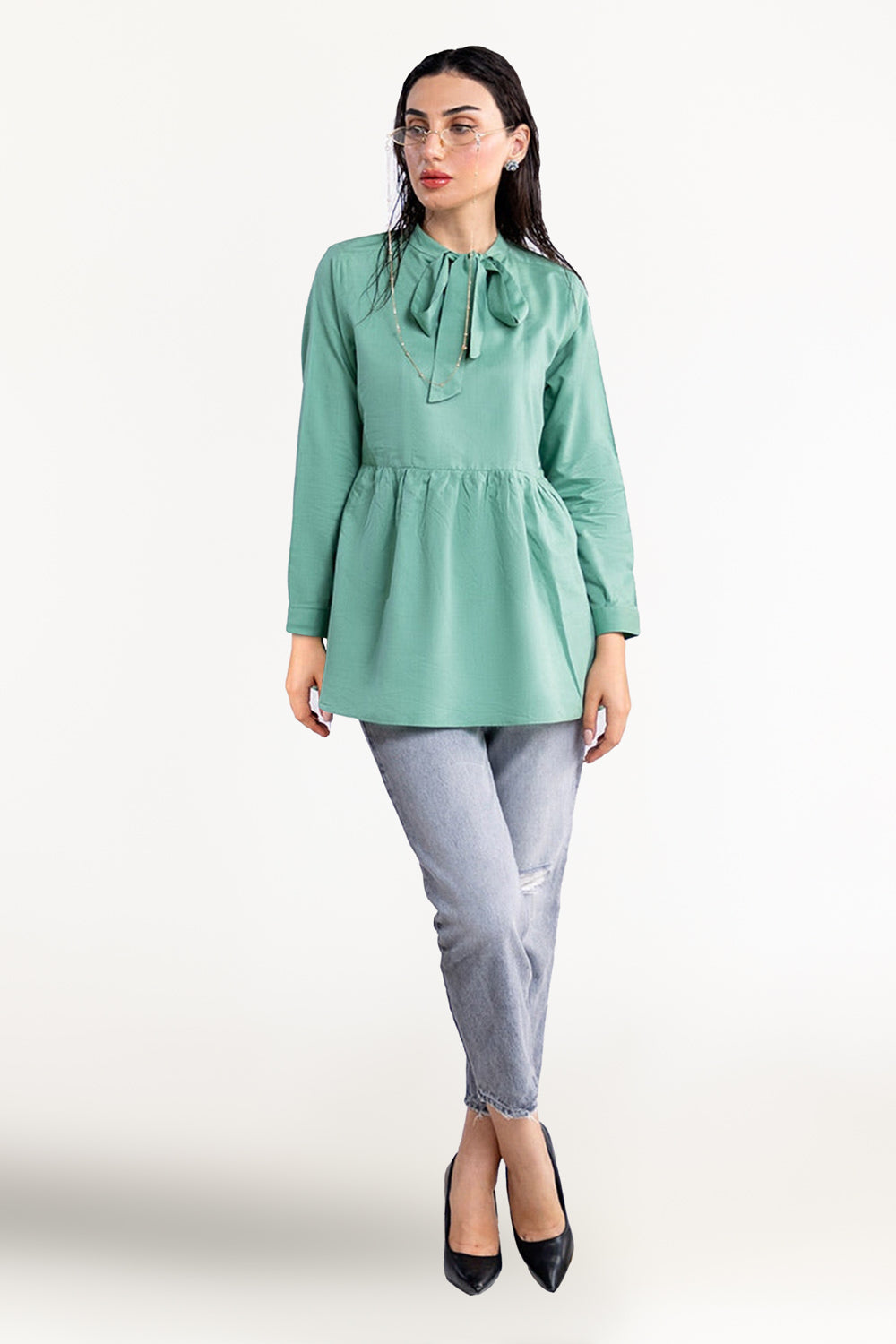 Cotton Viscose Dyed Tunic