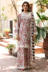 3-PC Stitched Embroidered  Lawn  SLC27-06P
