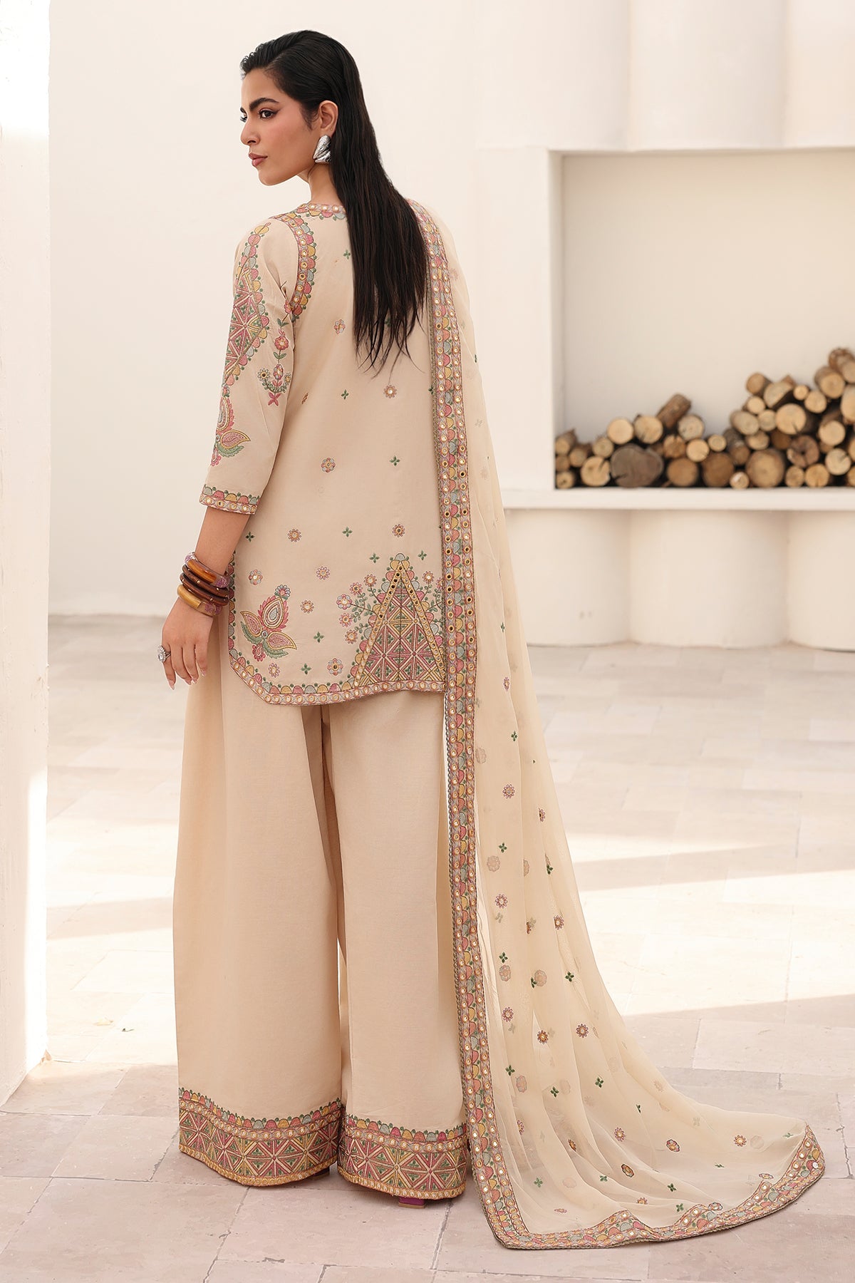 3-PC Stitched Embroidered Lawn Collection CNP-6-216