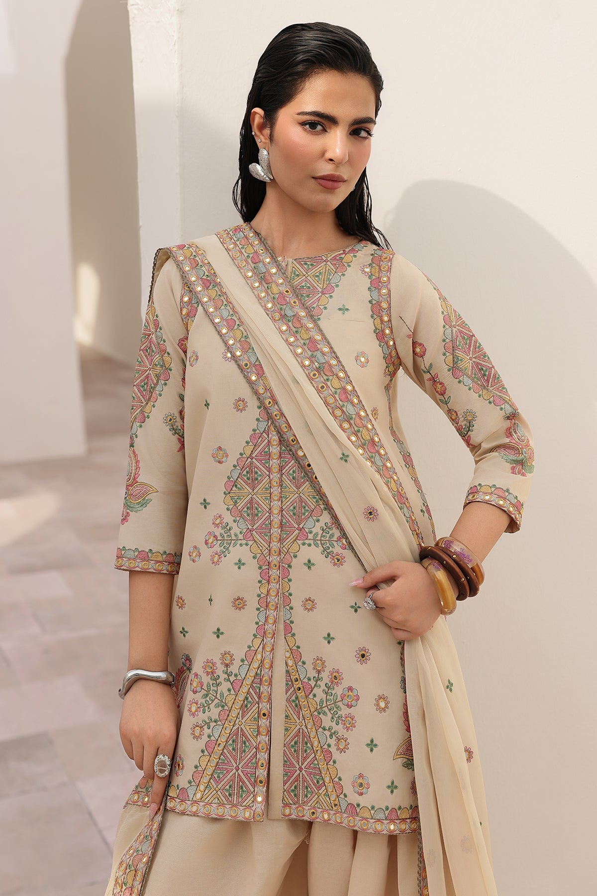3-PC Stitched Embroidered Lawn Collection CNP-6-216