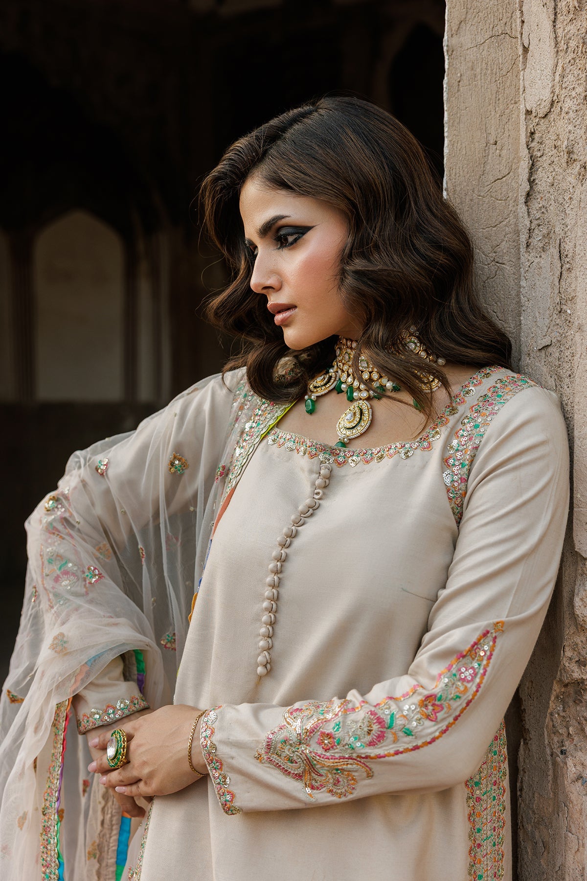 3-PC Embroidered  CMA-6-103