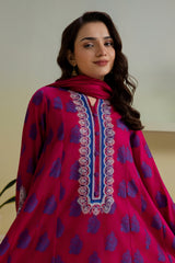 Embroidered Kurta Dupatta Trouser - 1249