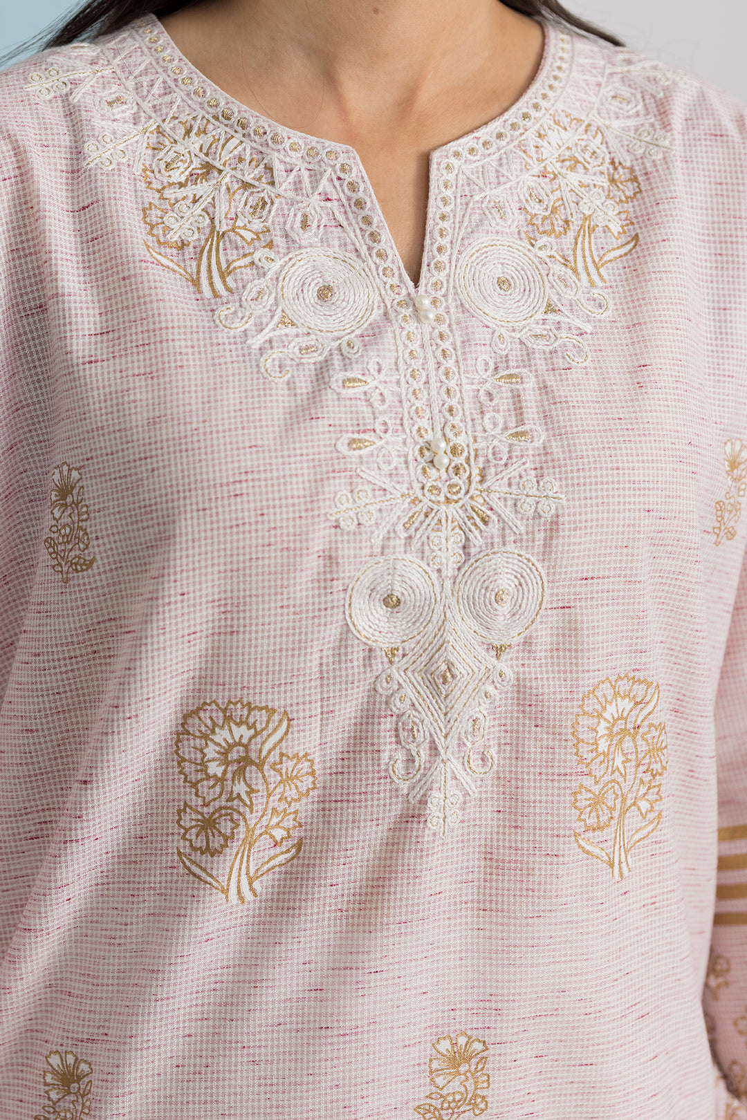 Embroidered Kurta Dupatta - 2506