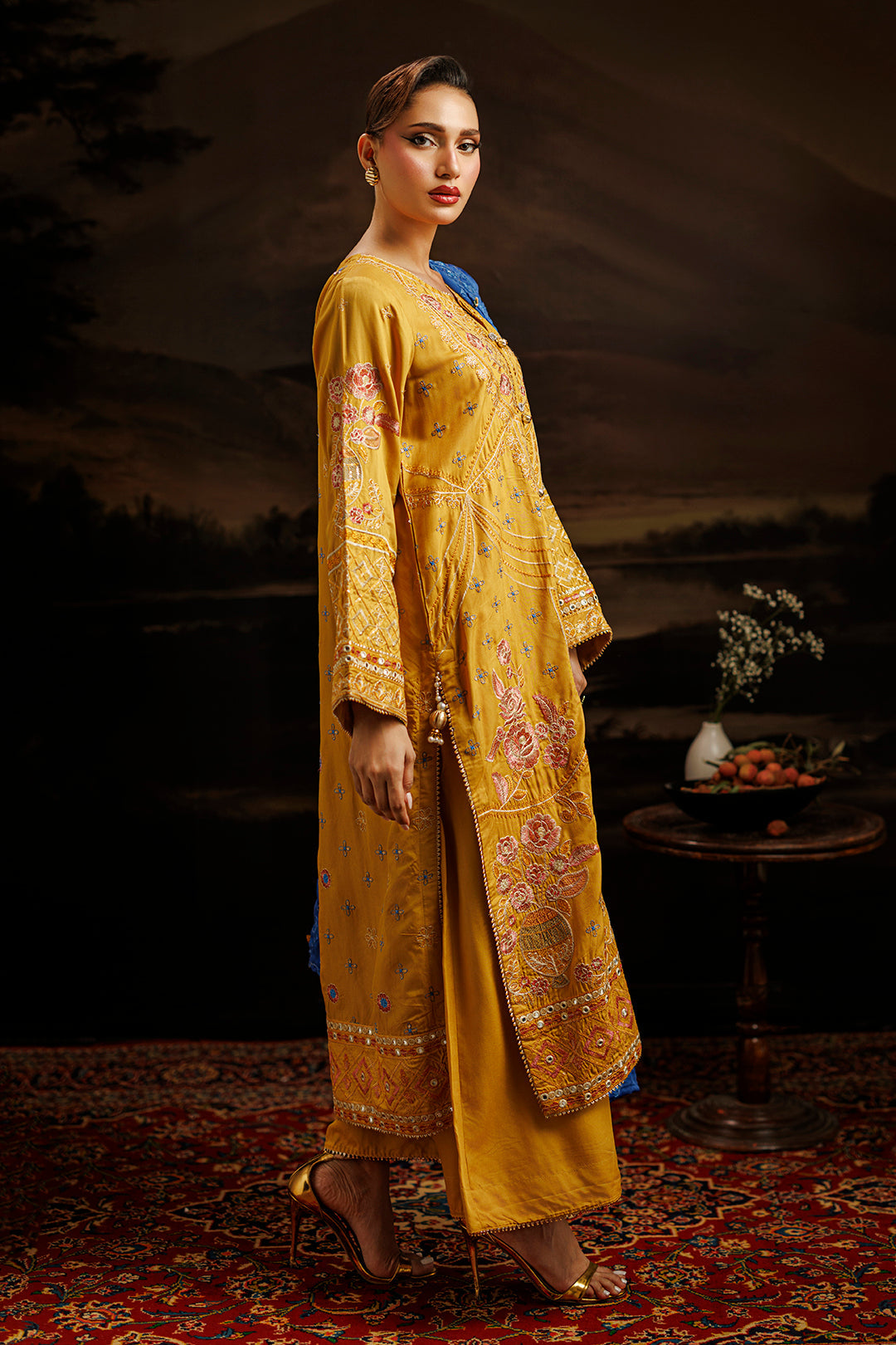 Embroidered Kurta Dupatta Trouser - 0760