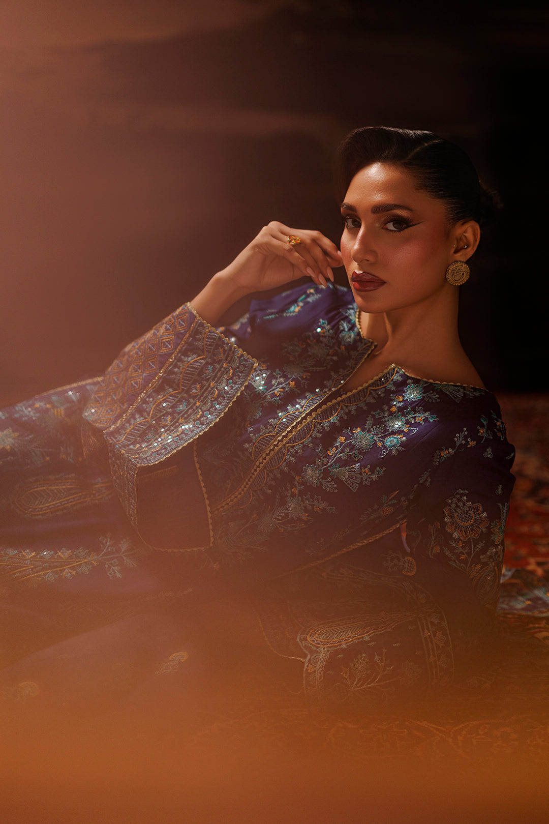 Embroidered Kurta Dupatta Trouser - 0764