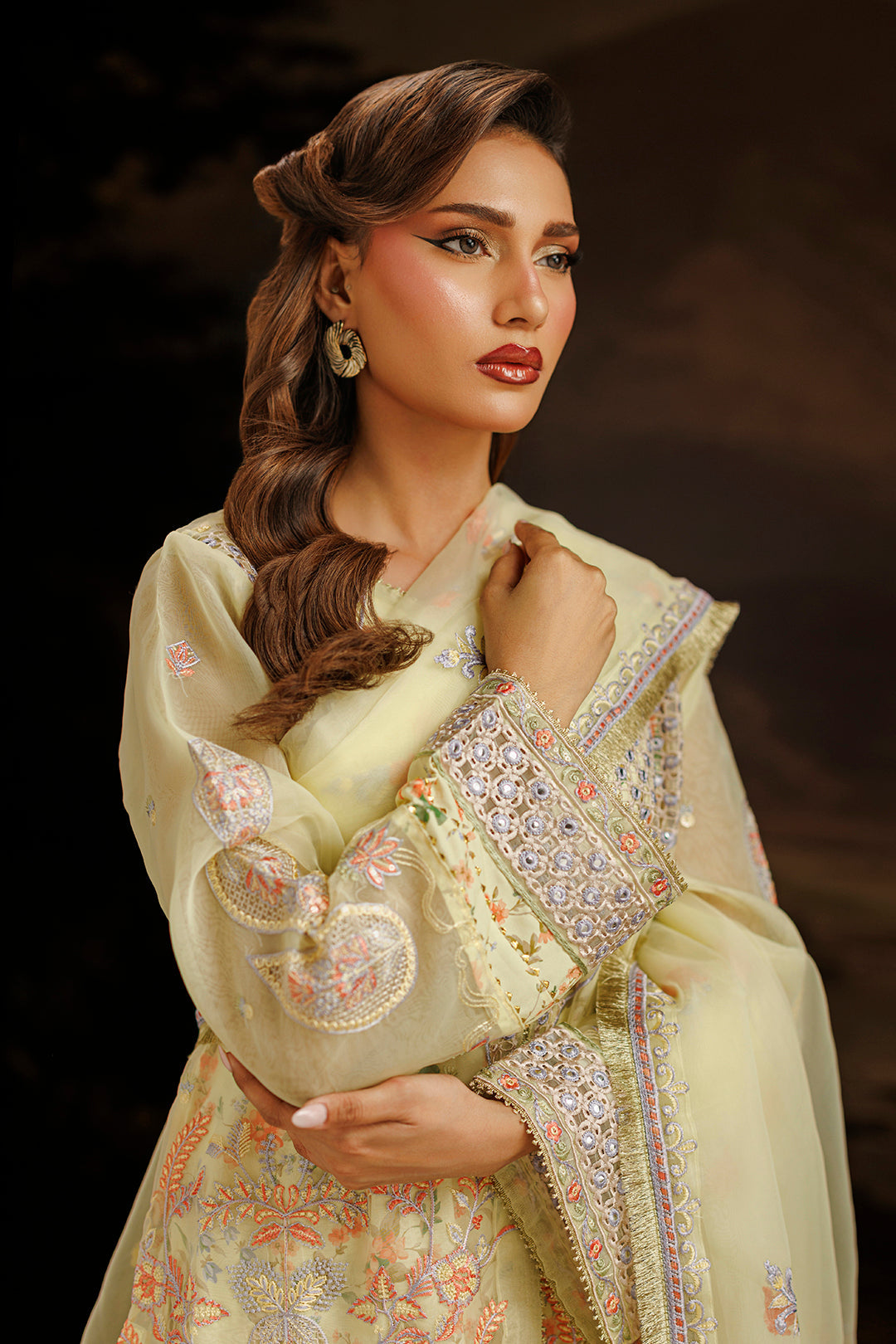 Embroidered Kurta Dupatta Trouser - 0770
